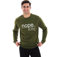 Thumbnail for Nope Not Today Men's Long Sleeve T Shirt