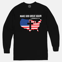 Thumbnail for Make God Great Again Unisex Long Sleeve T Shirt