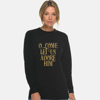 Thumbnail for O Come Let Us Adore Him Unisex Long Sleeve T Shirt