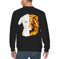 Thumbnail for Lion And The Lamb Men's Crewneck Sweatshirt
