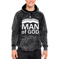Thumbnail for Man Of God Mineral Wash Men's Sweatshirt Hoodie