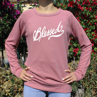Thumbnail for Blessed Lightweight Terry Raglan Crewneck