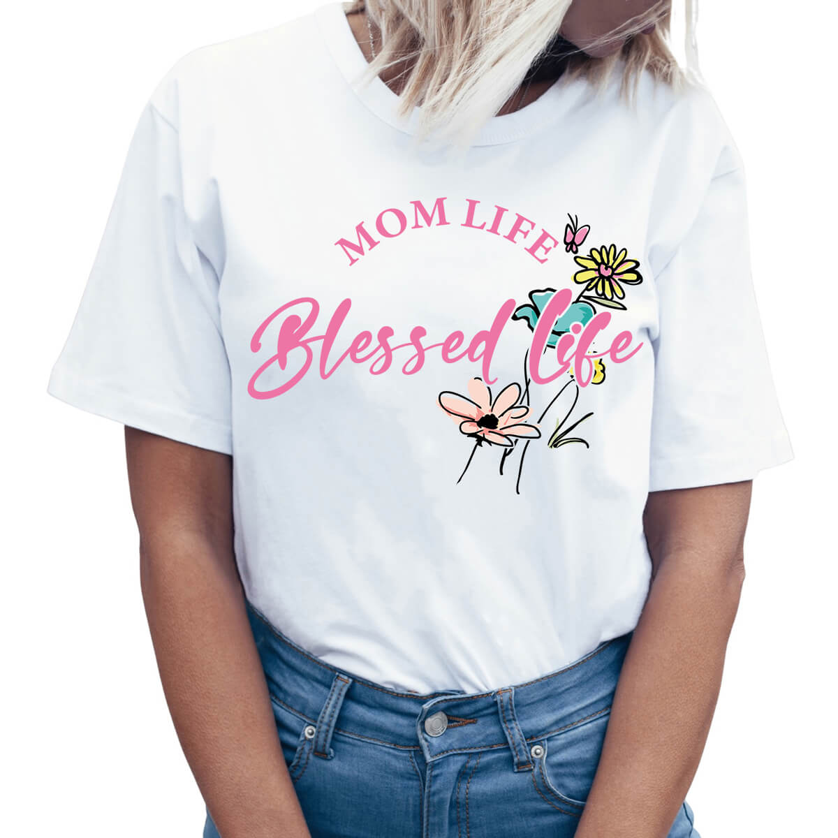 Mom Life Blessed Life T-Shirt