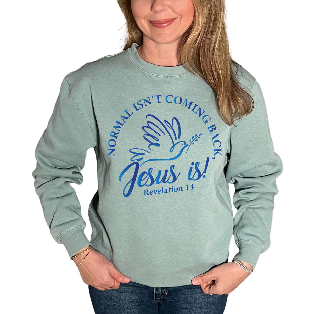 Normal Isn't Coming Back Jesus Is Crewneck Sweatshirt