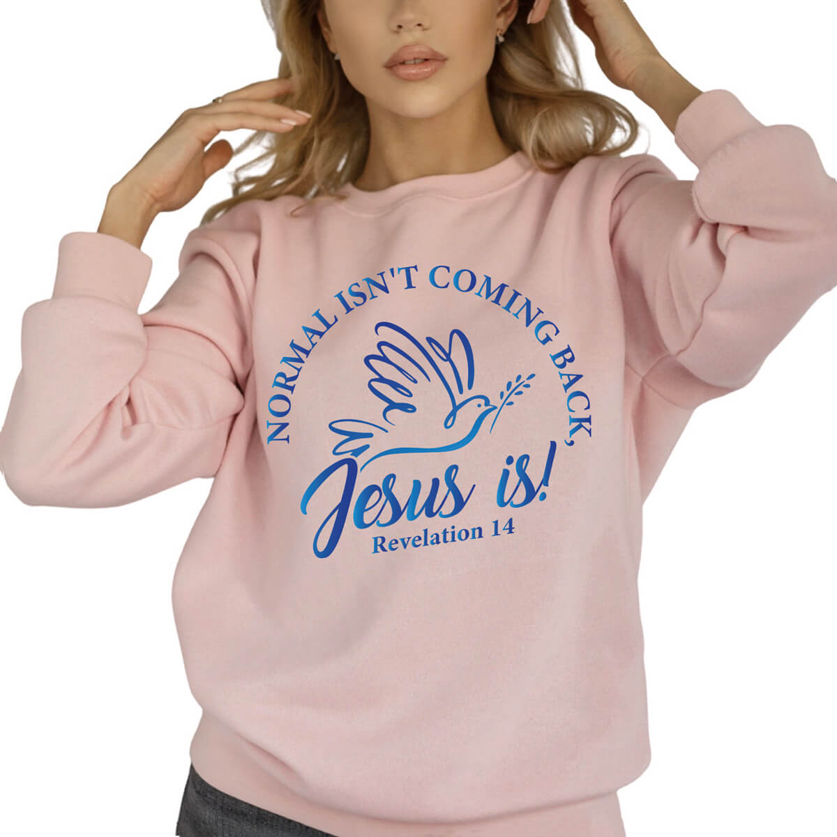 Normal Isn't Coming Back Jesus Is Crewneck Sweatshirt