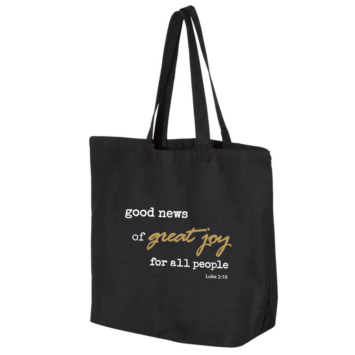 Good News Of Great Joy For All People Jumbo Tote Canvas Bag