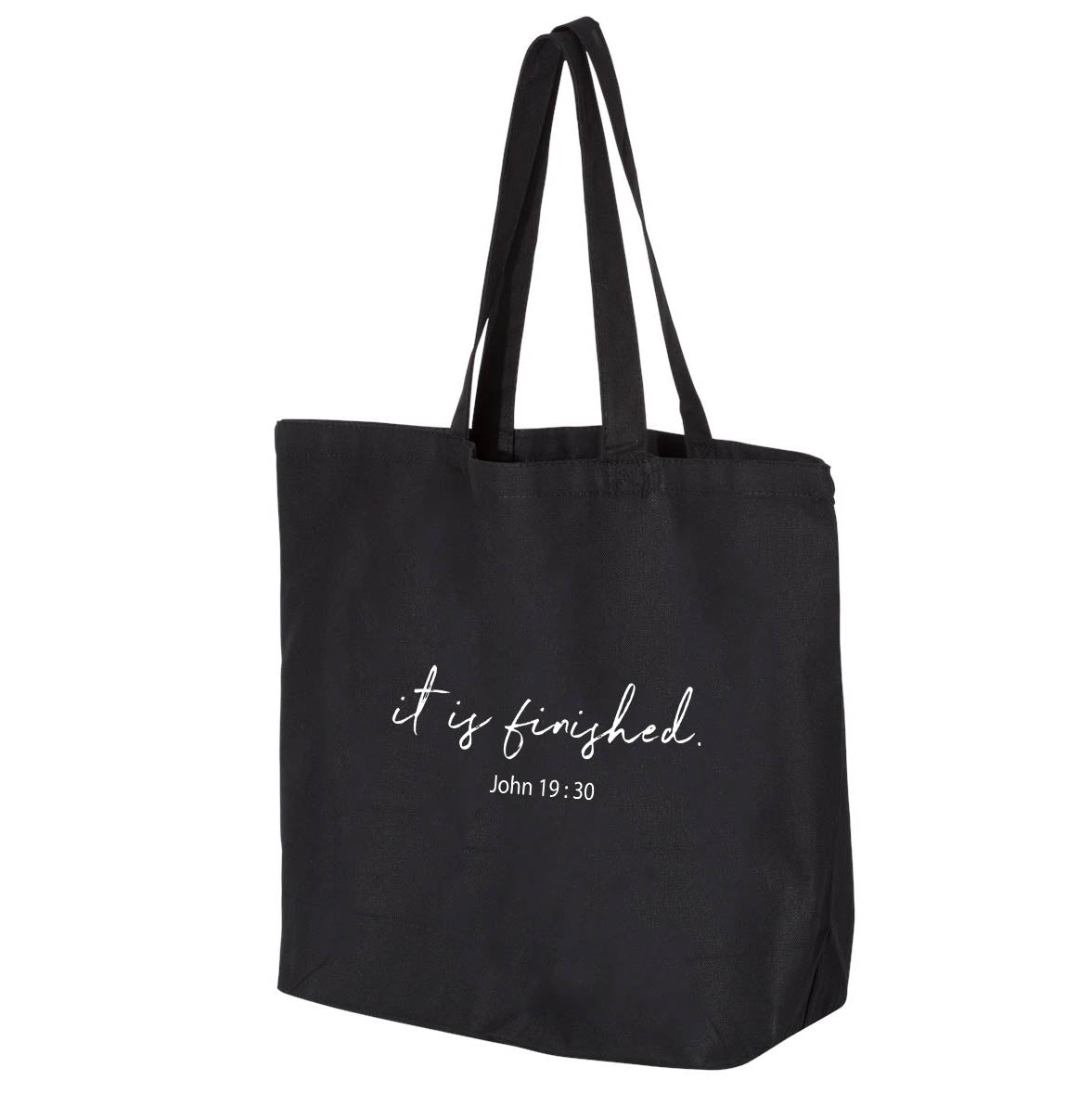 It Is Finished Jumbo Tote Canvas Bag