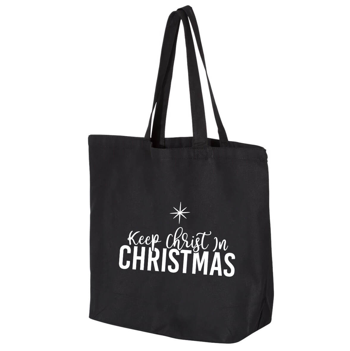 Keep Christ In Christmas Jumbo Tote Canvas Bag