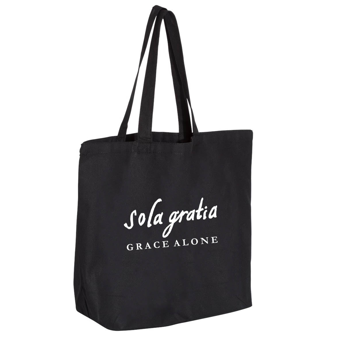 Sola Gratia Grace Alone Jumbo Tote Canvas Bag