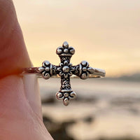 Thumbnail for Old Rugged Cross Ring Sterling Silver Jewelry