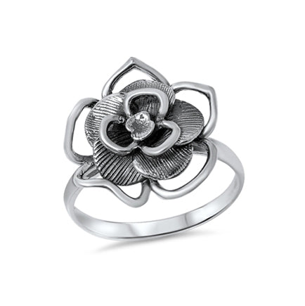 Planted To Bloom Ring Sterling Silver Jewelry
