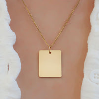 Thumbnail for Personalized Gold Filled Engraved Necklace