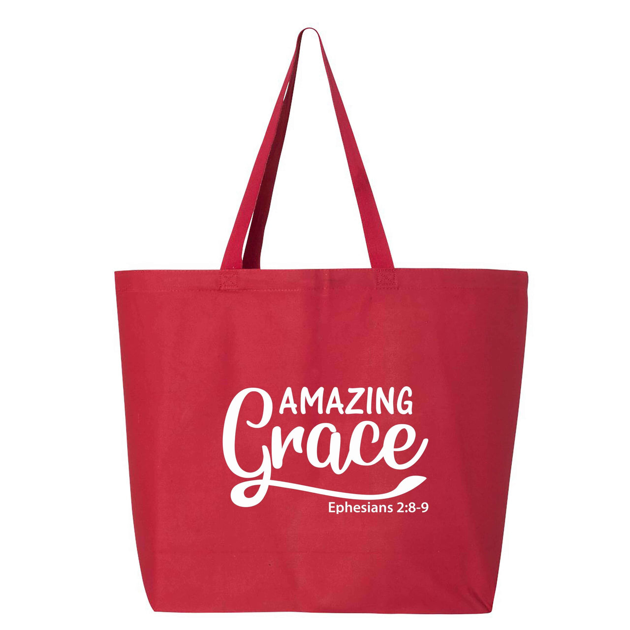 Amazing Grace Christian Canvas Tote Bag –
