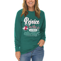 Thumbnail for Rejoice In The Lord Always Long Sleeve T Shirt