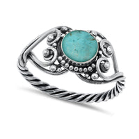 Thumbnail for Sarah Vintage Turquoise Ring Sterling Silver Jewelry