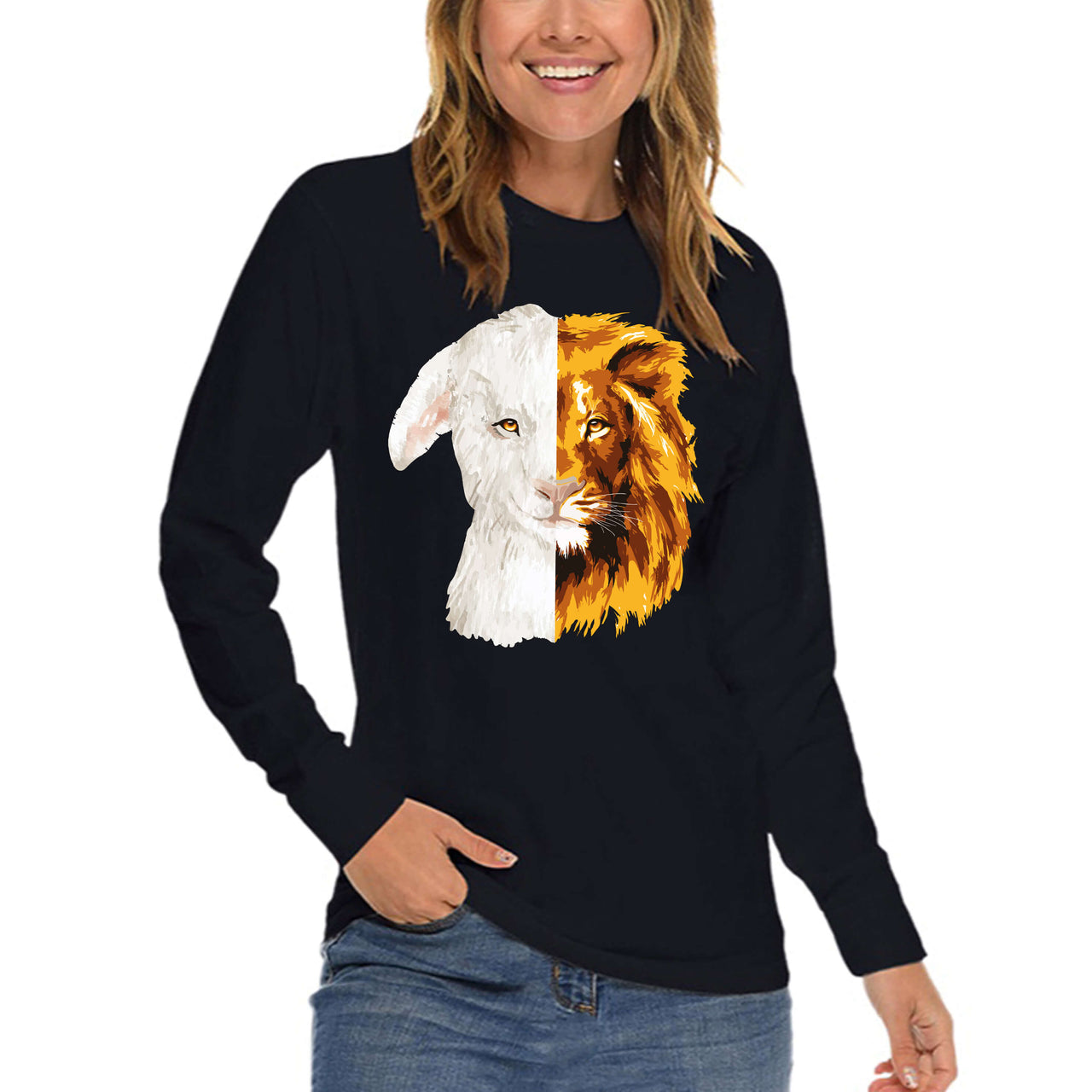 Lion And The Lamb Long Sleeve T Shirt
