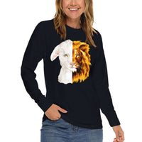 Thumbnail for Lion And The Lamb Long Sleeve T Shirt