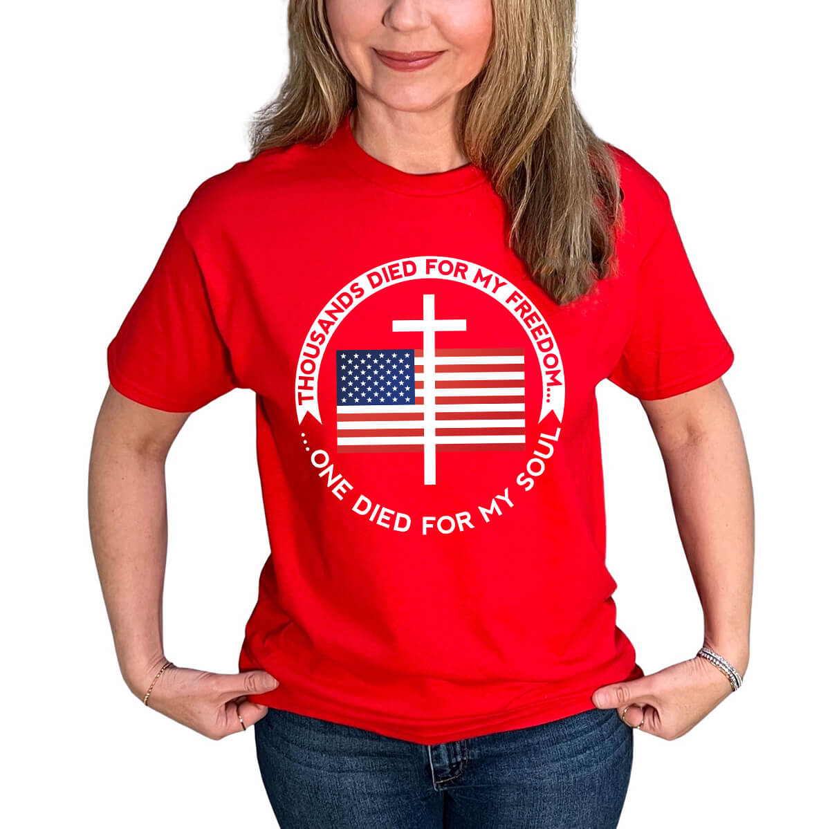 Thousands Died For My Freedom One Died For My Soul T-Shirt