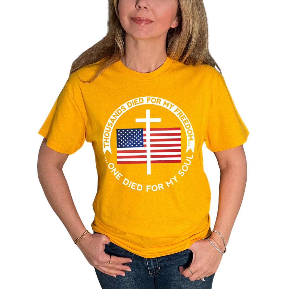 Thousands Died For My Freedom One Died For My Soul T-Shirt