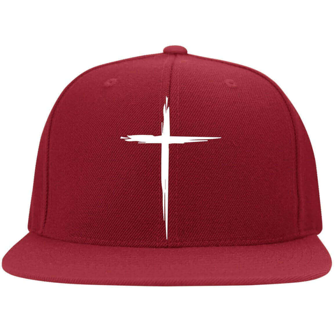 Cross Embroidered Fitted Cap