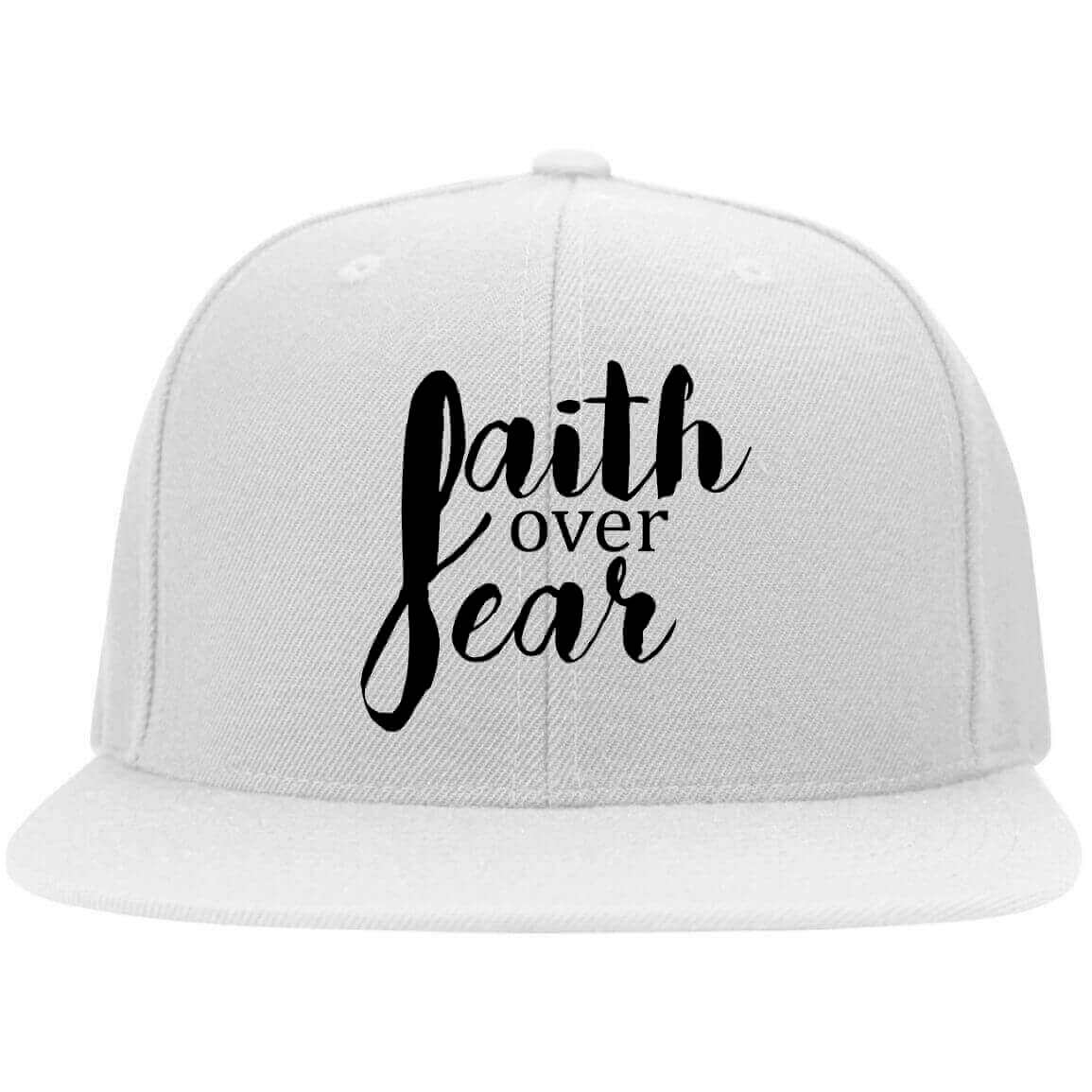 Faith Over Fear Embroidered Fitted Cap