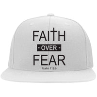 Thumbnail for Faith Over Fear Cross Embroidered Fitted Cap