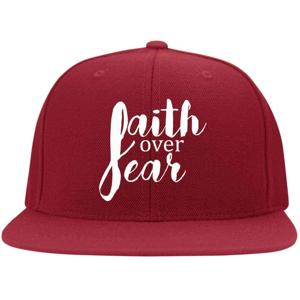 Faith Over Fear Embroidered Fitted Cap