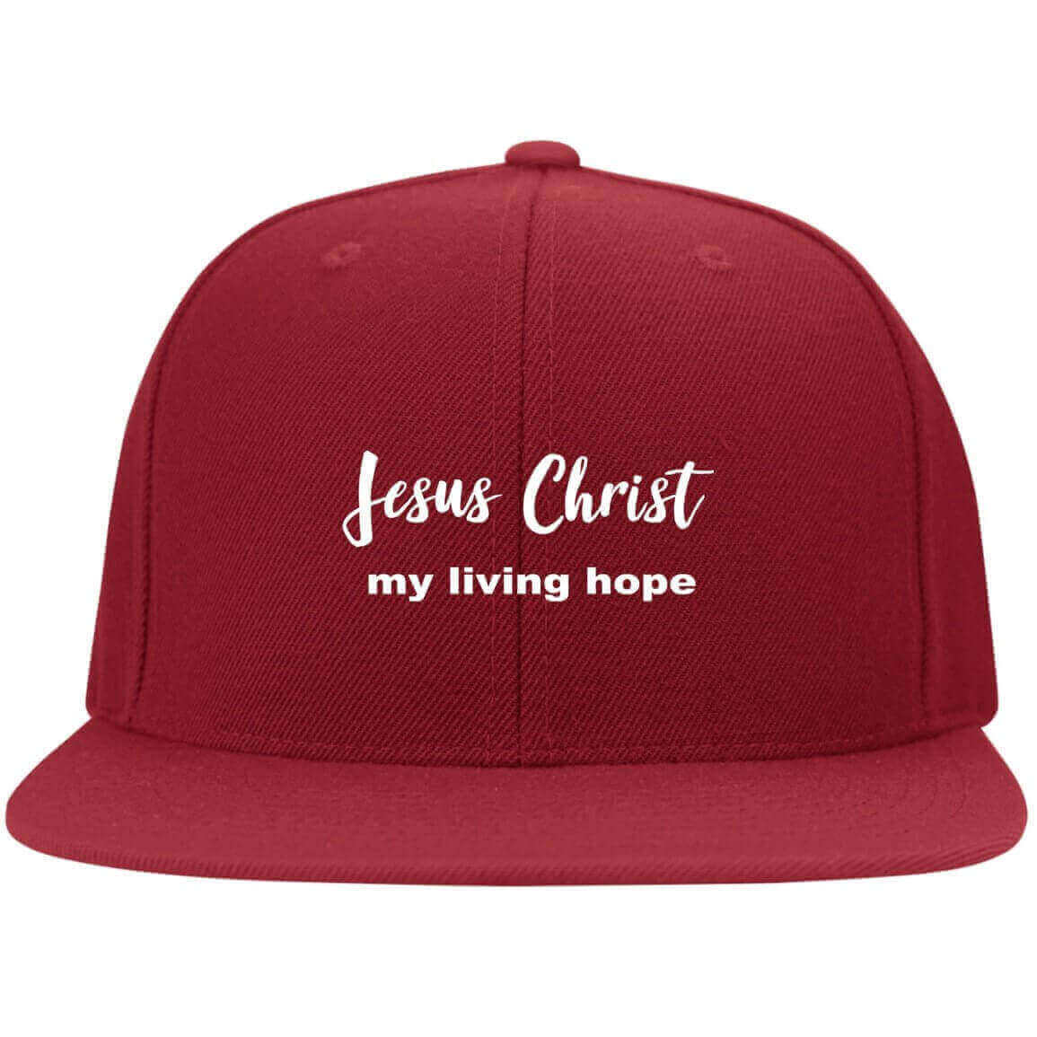 Jesus Christ My Living Hope Embroidered Fitted Cap