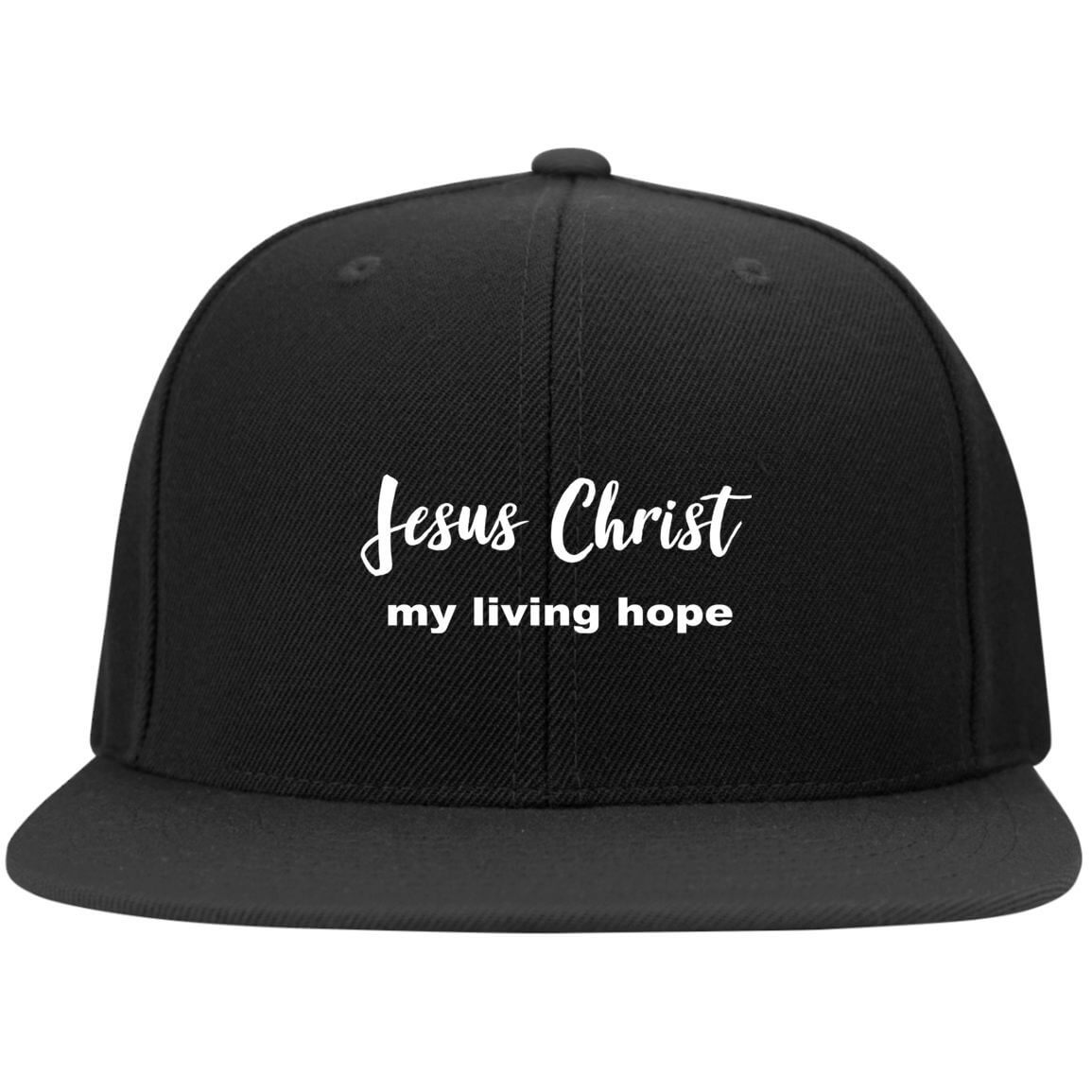 Jesus Christ My Living Hope Embroidered Fitted Cap