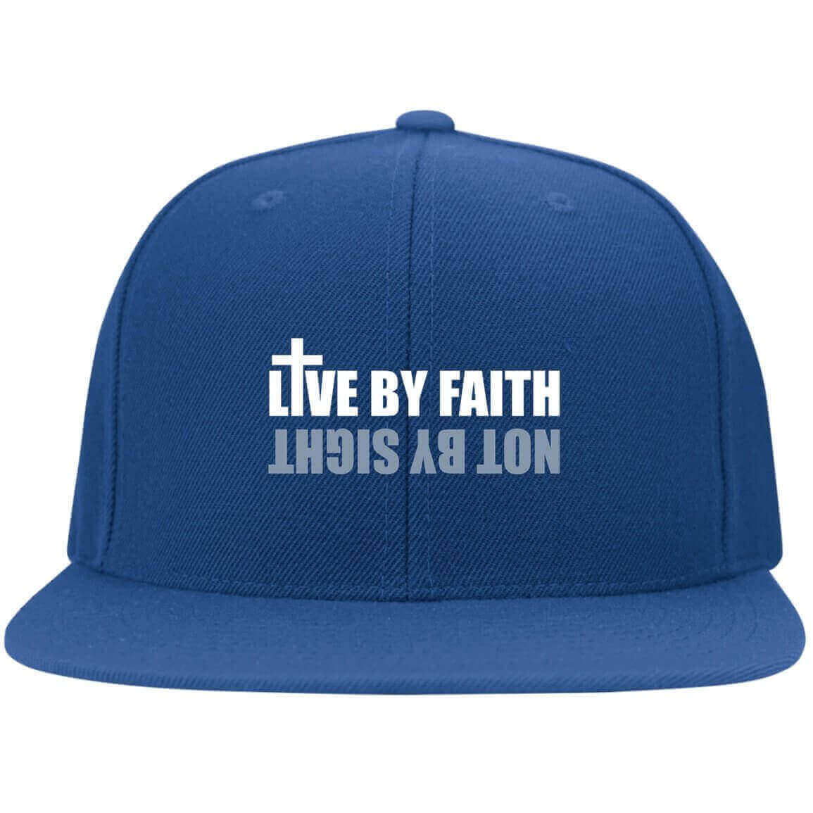 Live By Faith Not By Sight Embroidered Fitted Cap